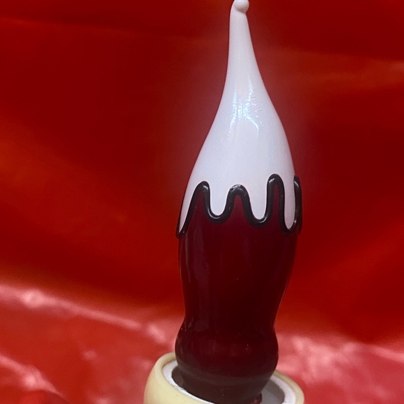 Vintage Christmas Candle Nightlight ~ Santa On The Roof Top Great Working Cond - Picture 2 of 7